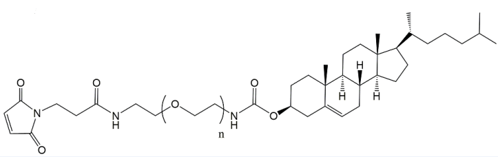 胆固醇-peg-mal 胆固醇-聚乙二醇-马来酰亚胺 Cholesterol-PEG-MAL