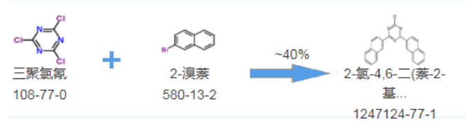 cas:1247124-77-1|2-氯-4,6-二(萘-2-基)-1,3,5-三嗪|光电中间体