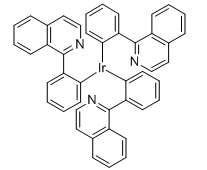 CAS435293-93-9，IR(PIQ)3三(1-苯基-异喹啉)合铱(III)深红色磷光掺杂材料