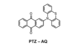 TADF发射体D-A型分子：2-(吩噻嗪-10-基) -蒽醌(PTZ-AQ)，2-(phenothiazine-10-yl)-haithraquinone