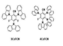 蓝色热活化延迟荧光(TADF)材料: 3CzFCN和4CzFCN的定制合成-