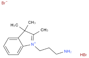 cas111040-90-5|1-(3-AMINOPROPYL)-2 3 3-TRIMETHYLINDOLIU花菁染料结构式图