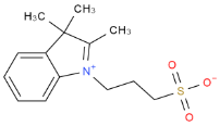 花菁染料csa29636-96-2|分子量281.371|分子式C14H19NO3S结构图