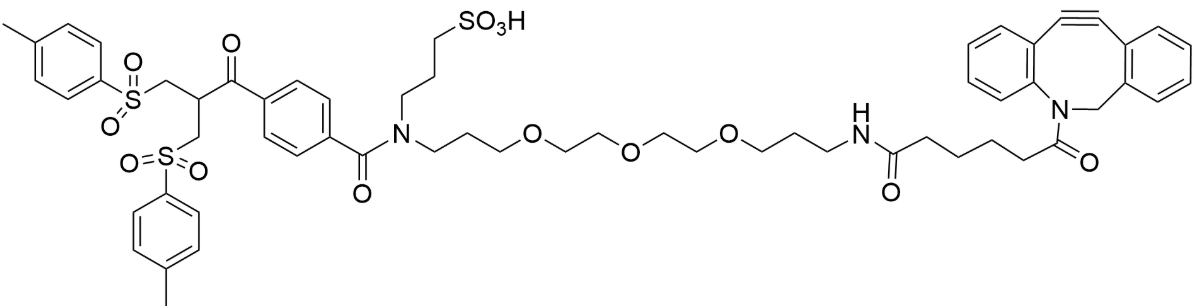 ThioLinker-DBCO，小分子PEG是指PEG以2个或2个以上的重复单元相连接而成，他们不同于高分子PEG，他们的分子量都是固定值