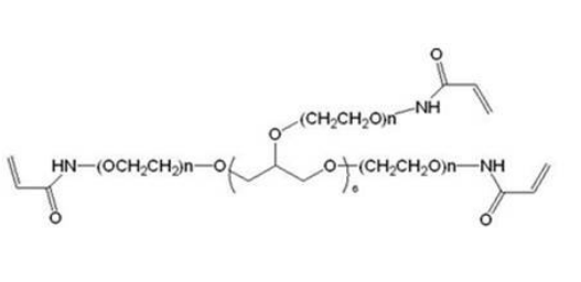 八臂-聚乙二醇-丙烯酰胺, 8-Arm PEG-ACA, 8臂PEG丙烯酰胺, 8-Arm PEG-Acrylamide
