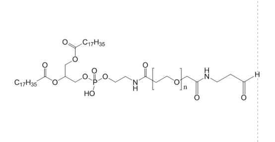 DSPE-PEG-CHO MW:2000，二硬脂酰磷脂酰乙酰胺PEG醛基(DSPE-PEG-CHO)