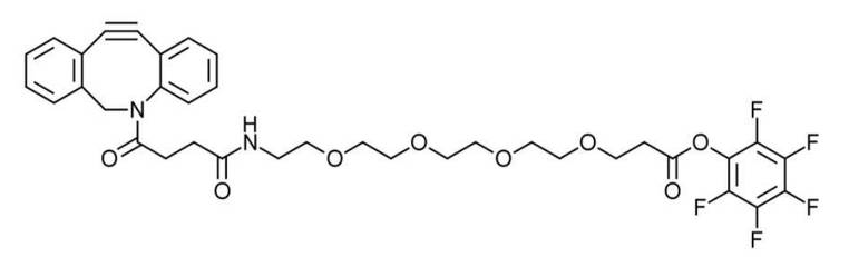 DBCO-PEG4-PFP ester是一种含有DBCO基团的PFP活性酯