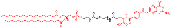 DSPE-PEG-FA/磷脂聚乙二醇叶酸/分子量：1K、2K、3.4K、4K、5K、10K