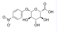 4-硝基苯-Β-D-葡萄糖苷酸， 4-nitrophenyl-beta-d-glucuronide，cas:10344-94-2，分子式 C12H13NO9，分子量 315.233