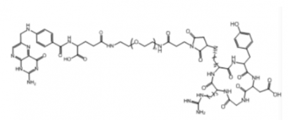 cRGD-PEG-Folate	Folate-PEG-cRGD cRGD-PEG-FA的产品结构式