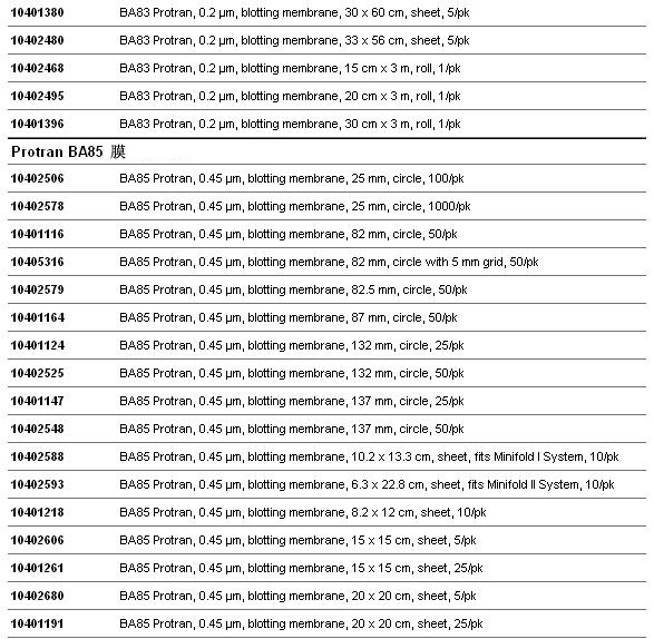 10401396, 10401196-Whatman 沃特曼 Protran硝酸纤维素膜