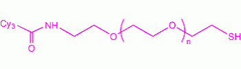 Cy3 PEG Thiol, Cy3-PEG-SH           Cat. No. PG2-S3TH-3k     3400 Da    5 mg