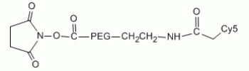 Cy5 PEG NHS           Cat. No. PG2-NSS5-3k     3400 Da    5 mg