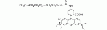 Rhodamine B PEG, mPEG-RB           Cat. No. PG1-RB-20k     20000 Da    25 mg