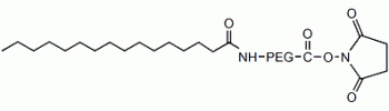 Palmitic acid PEG NHS           Cat. No. PG2-PANS-2k     2000 Da    100 mg